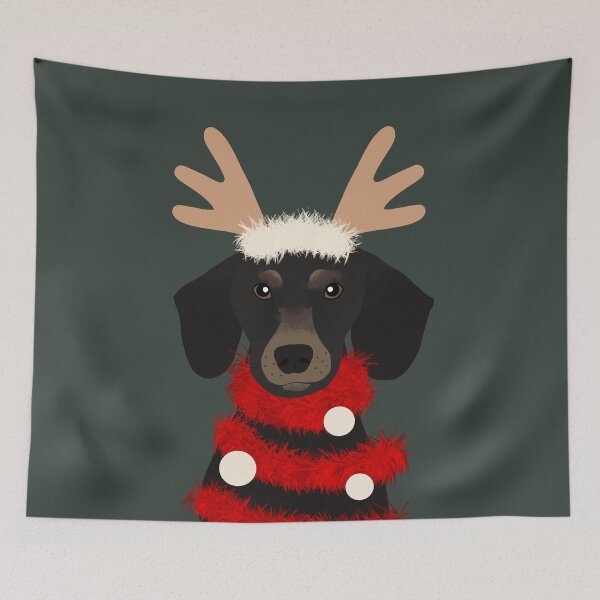 Item preview, Holiday Dachshound designed and sold by cafelab.