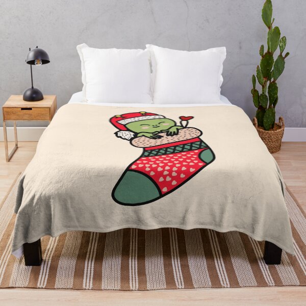 Item preview, Cute Kawaii Alien In Christmas Sock Xmas Pajama designed and sold by JokeGysen.