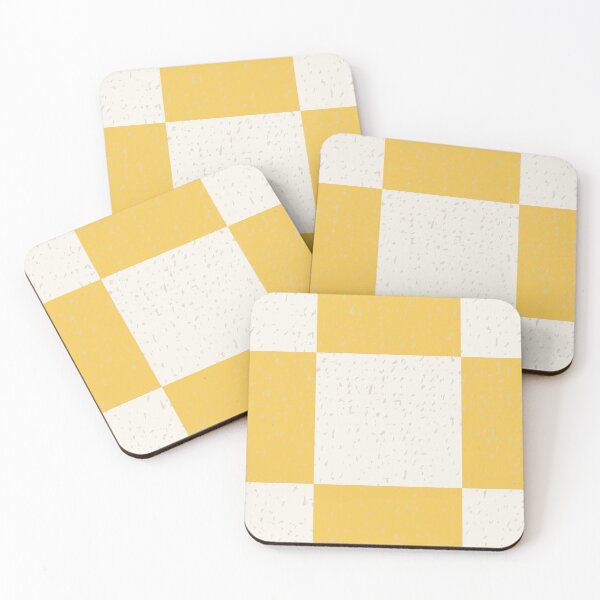Item preview, Buttery mustard and off white classic checker pattern designed and sold by FrancesPoff.