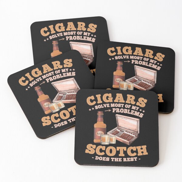 Item preview, Funny Cigar Sayings for Scotch Whiskey and Cigars Lovers designed and sold by grinta2021.