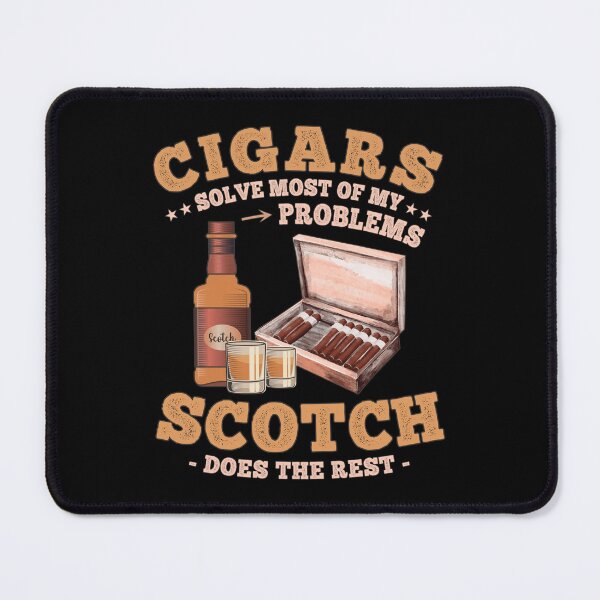 Item preview, Funny Cigar Sayings for Scotch Whiskey and Cigars Lovers designed and sold by grinta2021.