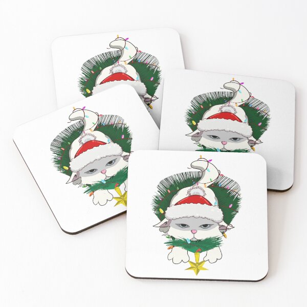 Item preview, Christmas cat naughty designed and sold by PersontwoArt.