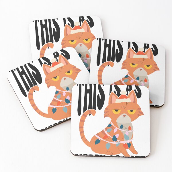 Item preview, This Is As Merry As I Get - Anti Christmas Cat designed and sold by Merchking1.