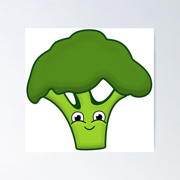 Aperçu de l'œuvre Brocoli heureux créée et vendue par Maria Kirichenko.