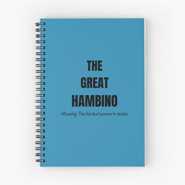 Item preview, The Great Hambino Meaning The Hardest Person to Tackle in the World designed and sold by Dewlangrial.