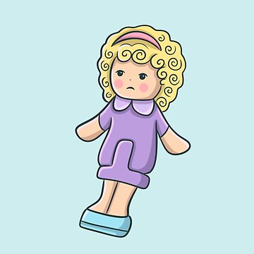 Funny Cranky Vintage Polly Pocket Doll - Nostalgic 80's Toys Sticker for  Sale by FreyaDraws