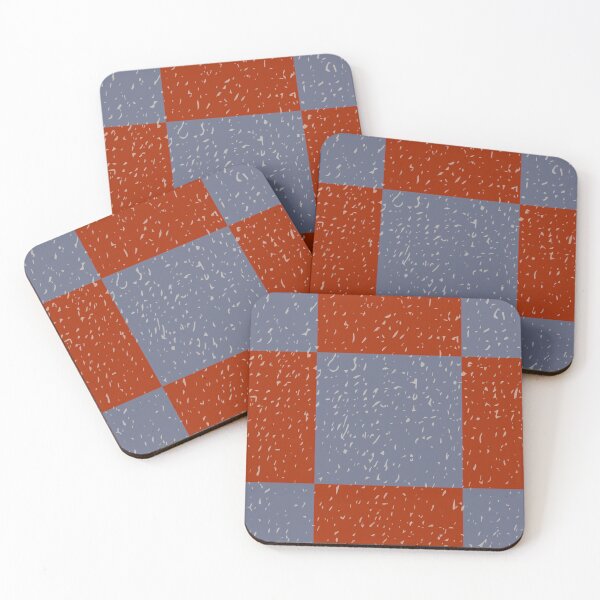 Item preview, brick red and french navy blue classic checker pattern designed and sold by FrancesPoff.