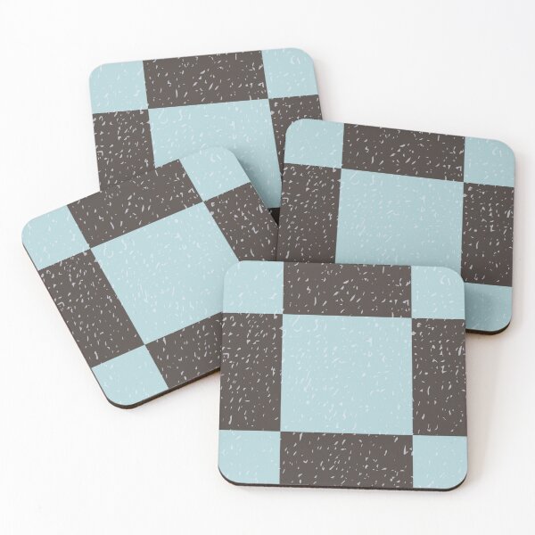 Item preview, soft teal and grey classic checker pattern designed and sold by FrancesPoff.
