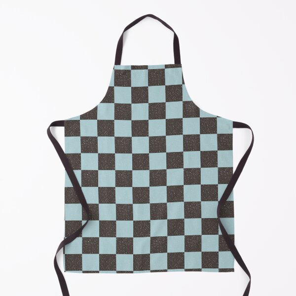 Item preview, soft teal and grey classic checker pattern designed and sold by FrancesPoff.