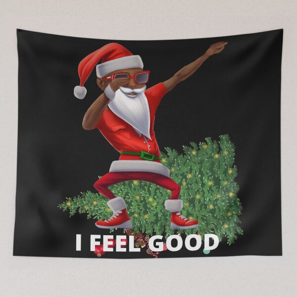 Item preview, I Feel Good, Black Santa, Afro-american Santa Dabbing designed and sold by joanaoberg.