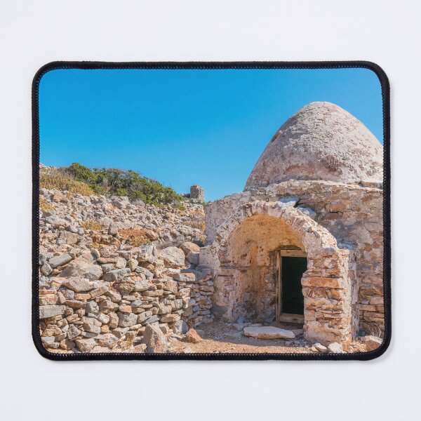 Item preview, View of old Pirate house in Saria Island, Greece designed and sold by Anyarnia.