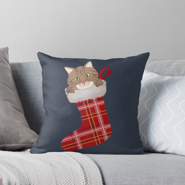 Item preview, Cat in a Christmas Stocking designed and sold by cafelab.