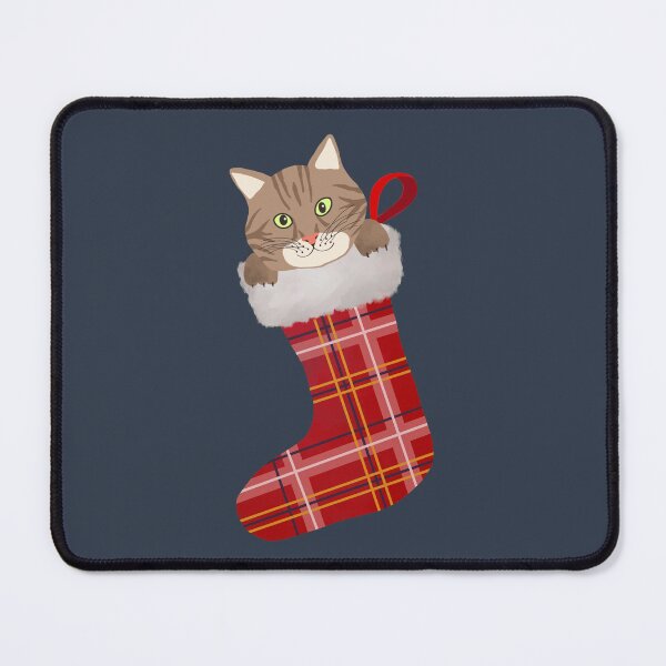Item preview, Cat in a Christmas Stocking designed and sold by cafelab.