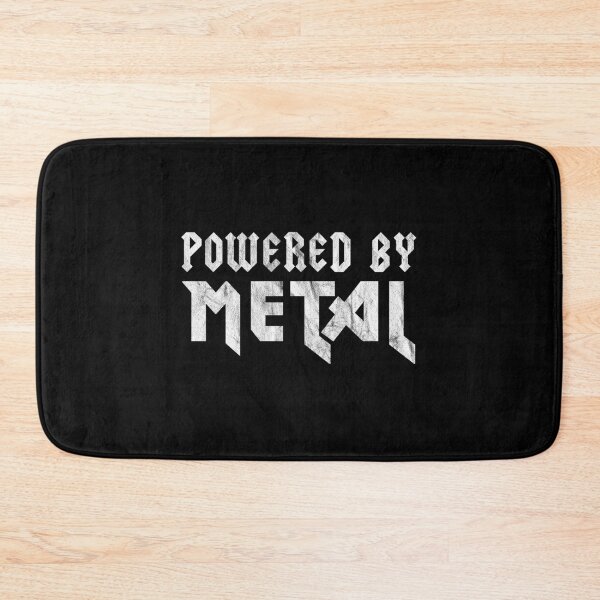 Item preview, Powered By Metal Saying Heavy Metal Roadie Metalhead Pullover Hoodie designed and sold by felstore690.