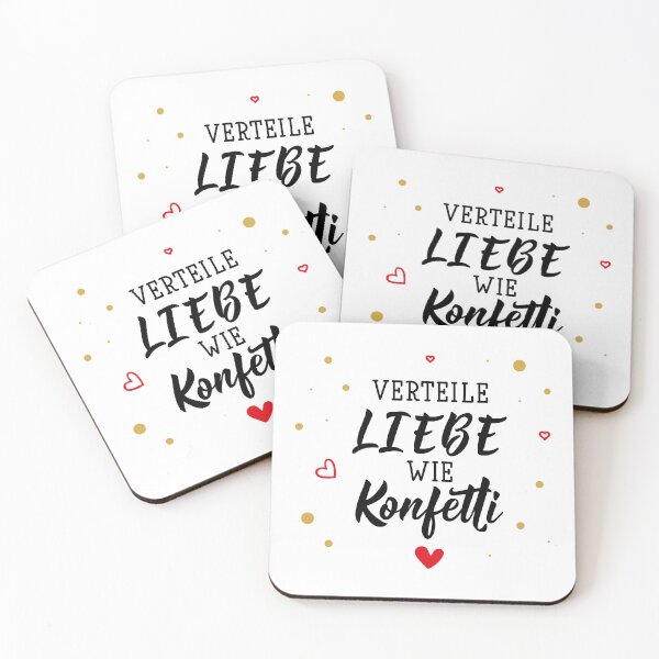 Artikelvorschau, Teile Liebe wie Konfetti. Deutscher Text: Verbreite Liebe wie Konfetti. entworfen und verkauft von pidzam4e.