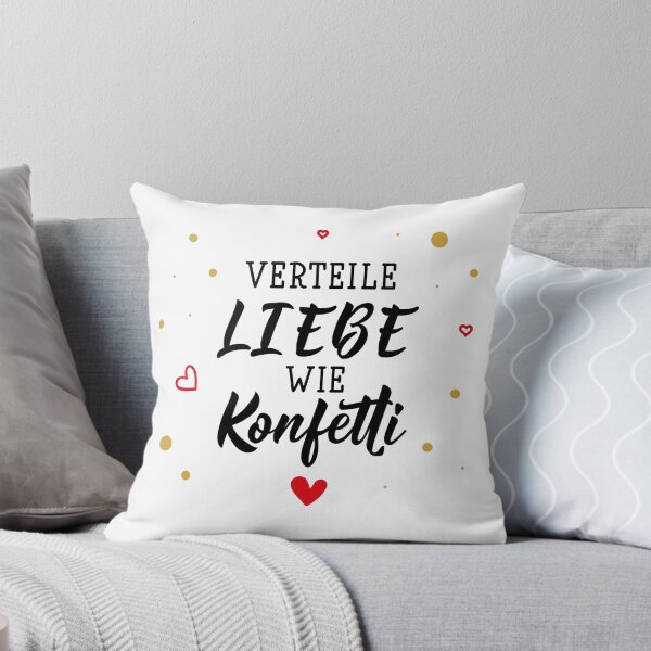 Item preview, Verteile Liebe wie Konfetti. German text: Spread love like confetti. designed and sold by pidzam4e.