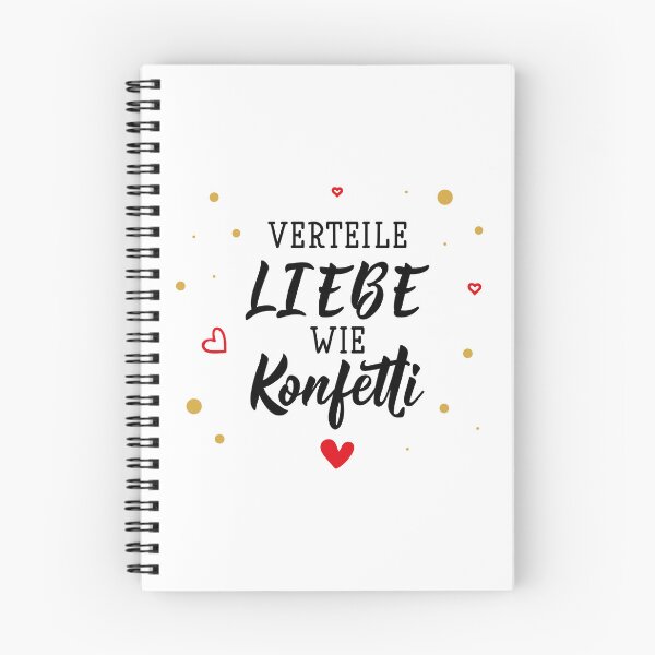 Item preview, Verteile Liebe wie Konfetti. German text: Spread love like confetti. designed and sold by pidzam4e.