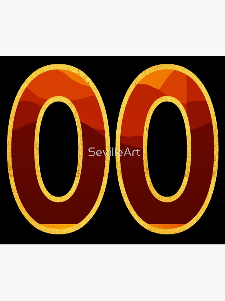 "DOUBLE ZERO" Sticker for Sale by SevilleArt Redbubble