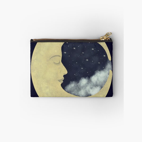 Item preview, Dreamer Sleepy Moon in the Starry Night Sky designed and sold by ReverieDaze.