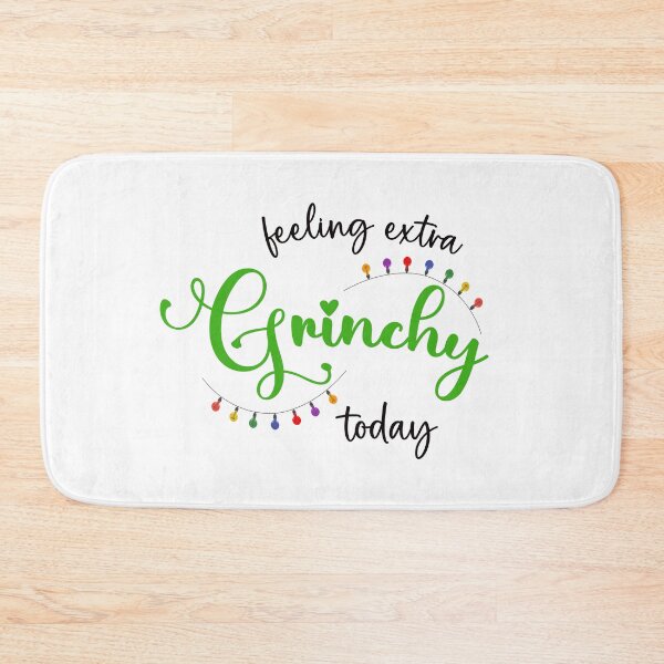Item preview, "Feeling extra grinchy today" - funny christmas quote. designed and sold by KatisDesign.