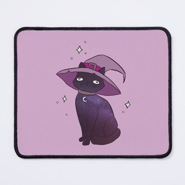 Item preview, Galaxy Cat with a witch hat designed and sold by Yarafantasyart.