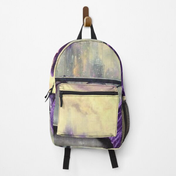 Item preview, The beautiful woman above a city watches foggy and cloudy buildings. designed and sold by LunaChica.