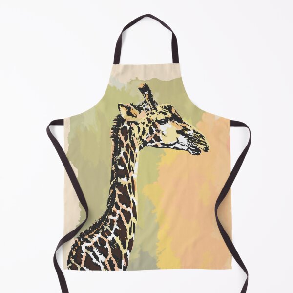 Item preview, Giraffe Line & Wash Watercolor Painting for Giraffe Fans designed and sold by Scotch Macaskill.