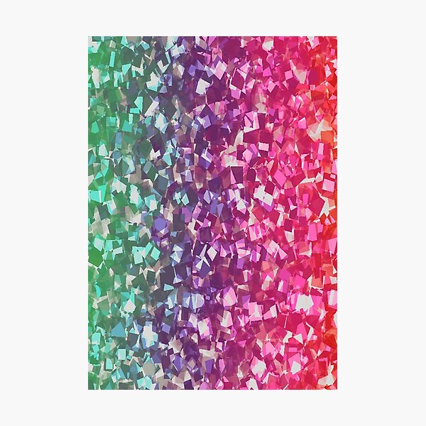 Purple and Emerald Green Gradient Glitter Print Wrapping Paper by ArtOnWear