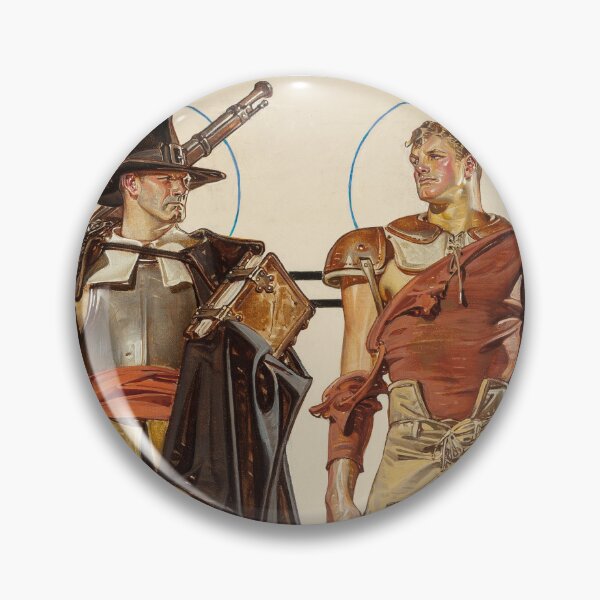 Item preview, Thanksgiving, Pilgrim and Football Player (1928) - J. C. Leyendecker designed and sold by SALON DES ARTS.