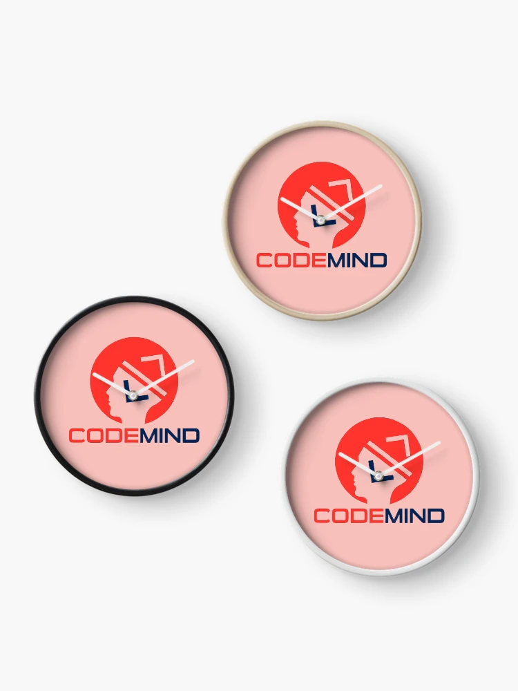 Thumbnail 3 of 4, Clock, Coder Coding Code Mind designed and sold by Mahe-Art.
