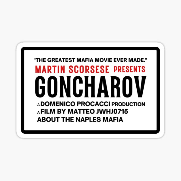 Artikel-Vorschau von Martin Scorsese Goncharov Movie Label Reproduktion, designt und verkauft von dancing-drama.