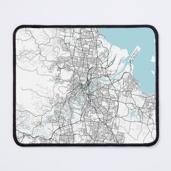Item preview, Brisbane City Map of Queensland, Australia - Circle designed and sold by deMAP.