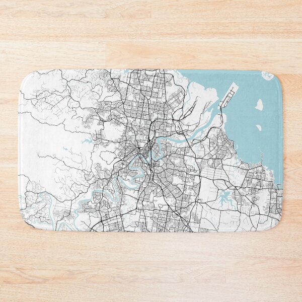 Item preview, Brisbane City Map of Queensland, Australia - Circle designed and sold by deMAP.