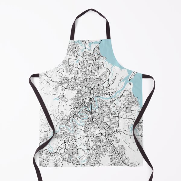 Item preview, Brisbane City Map of Queensland, Australia - Circle designed and sold by deMAP.