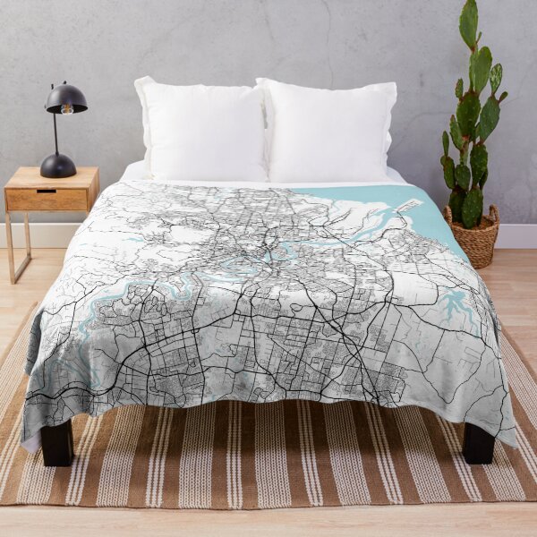 Item preview, Brisbane City Map of Queensland, Australia - Circle designed and sold by deMAP.
