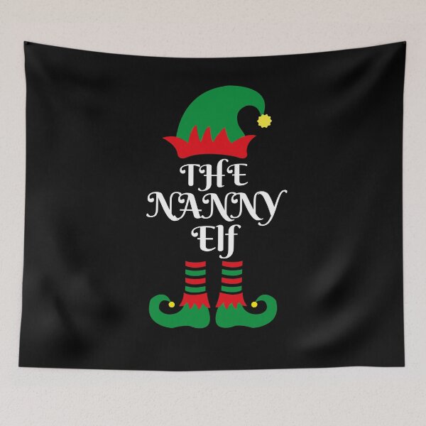 Item preview, The Nanny Elf, Santa's Helper, Christmas Family Matching Pyjama designed and sold by Cheffsspecials.