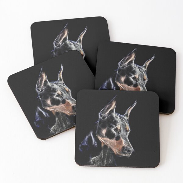 Item preview, Doberman Fractalius Modern Portrait Pincher Lover designed and sold by SKornackiArt.