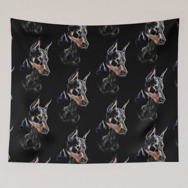 Item preview, Doberman Fractalius Modern Portrait Pincher Lover designed and sold by SKornackiArt.