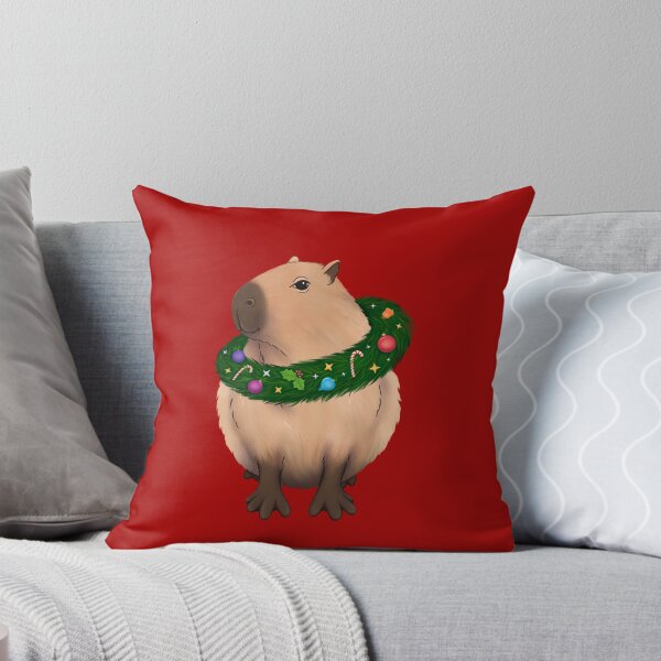 Item preview, Carpincho navideño con una corona decorada designed and sold by ILLUSTRATED TAILS.
