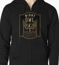 Night Owl Zipped Hoodie