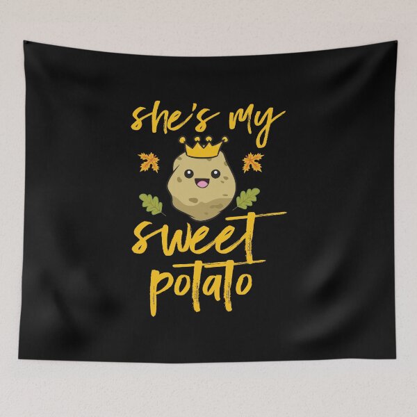Item preview, She s my sweet potato i yam thanksgiving matching couple | Happy Thanksgiving matching couple sayings and quotes | gifts for thanksgiving matching couple designed and sold by ThanksVibe.