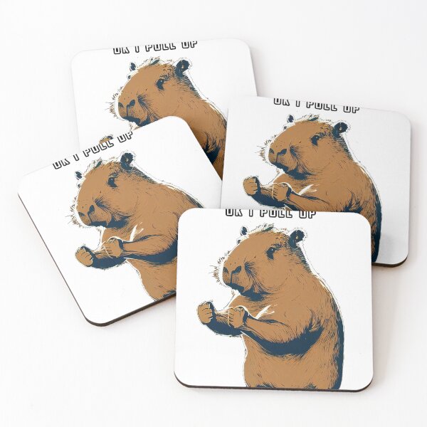 Item preview, Ok I Pull Up Capybara designed and sold by BeeFigDesigns.