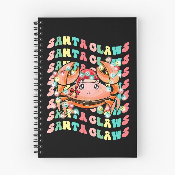 Item preview, Santa Claws Crab Retro Colorful Cute Crab With Santa's Hat designed and sold by RockBeeDesigns.