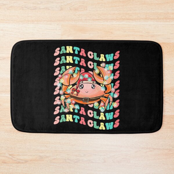 Item preview, Santa Claws Crab Retro Colorful Cute Crab With Santa's Hat designed and sold by RockBeeDesigns.