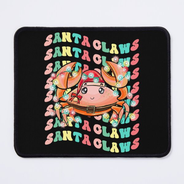 Item preview, Santa Claws Crab Retro Colorful Cute Crab With Santa's Hat designed and sold by RockBeeDesigns.