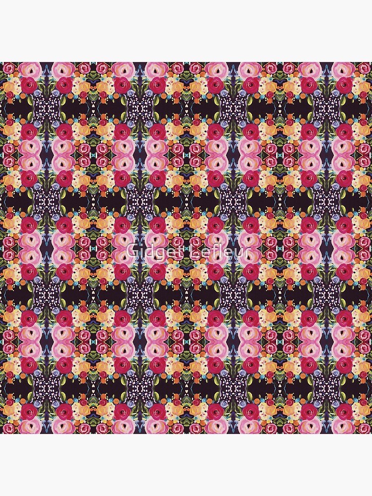 Thumbnail 4 of 4, Clock, Flora Pebbles designed and sold by gidgetlefleur.