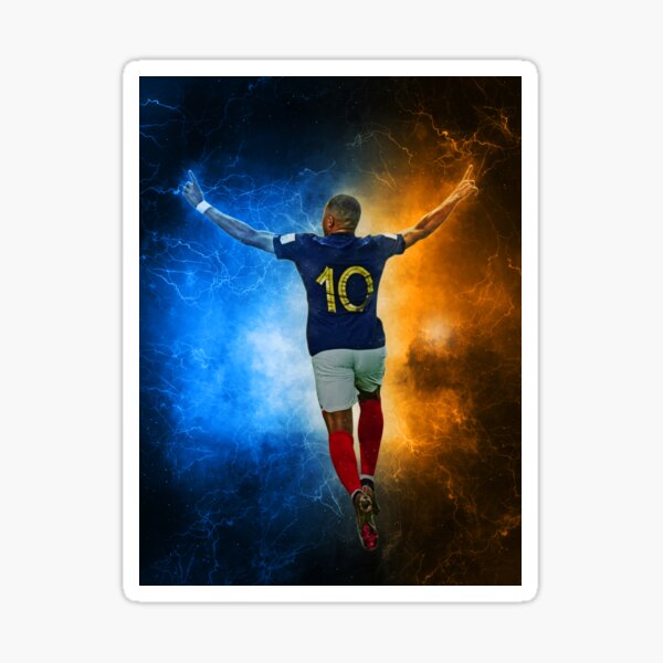 Sticker MBAPPE M BAPPE FOOTBALL Autocollant PSG FRANCE Véhicule Deco