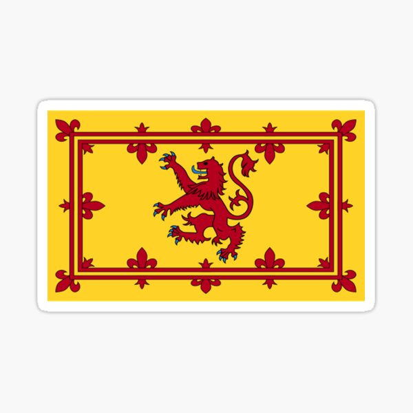 Lion Rampant Flag Sticker