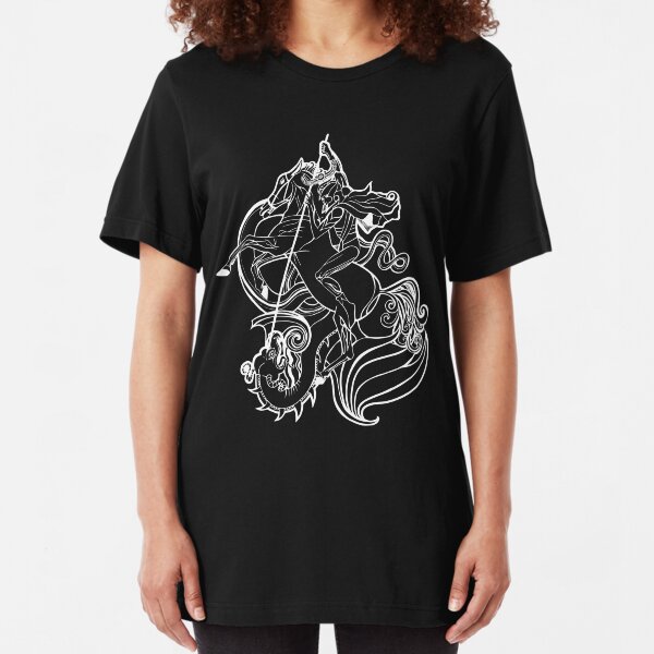 St. George, Slay Your Dragons, Dark - No text Slim Fit T-Shirt