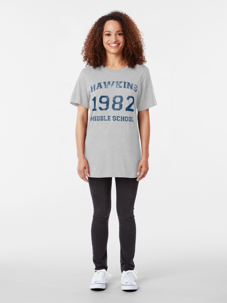 Alternate view of Hawkins 1982 Slim Fit T-Shirt